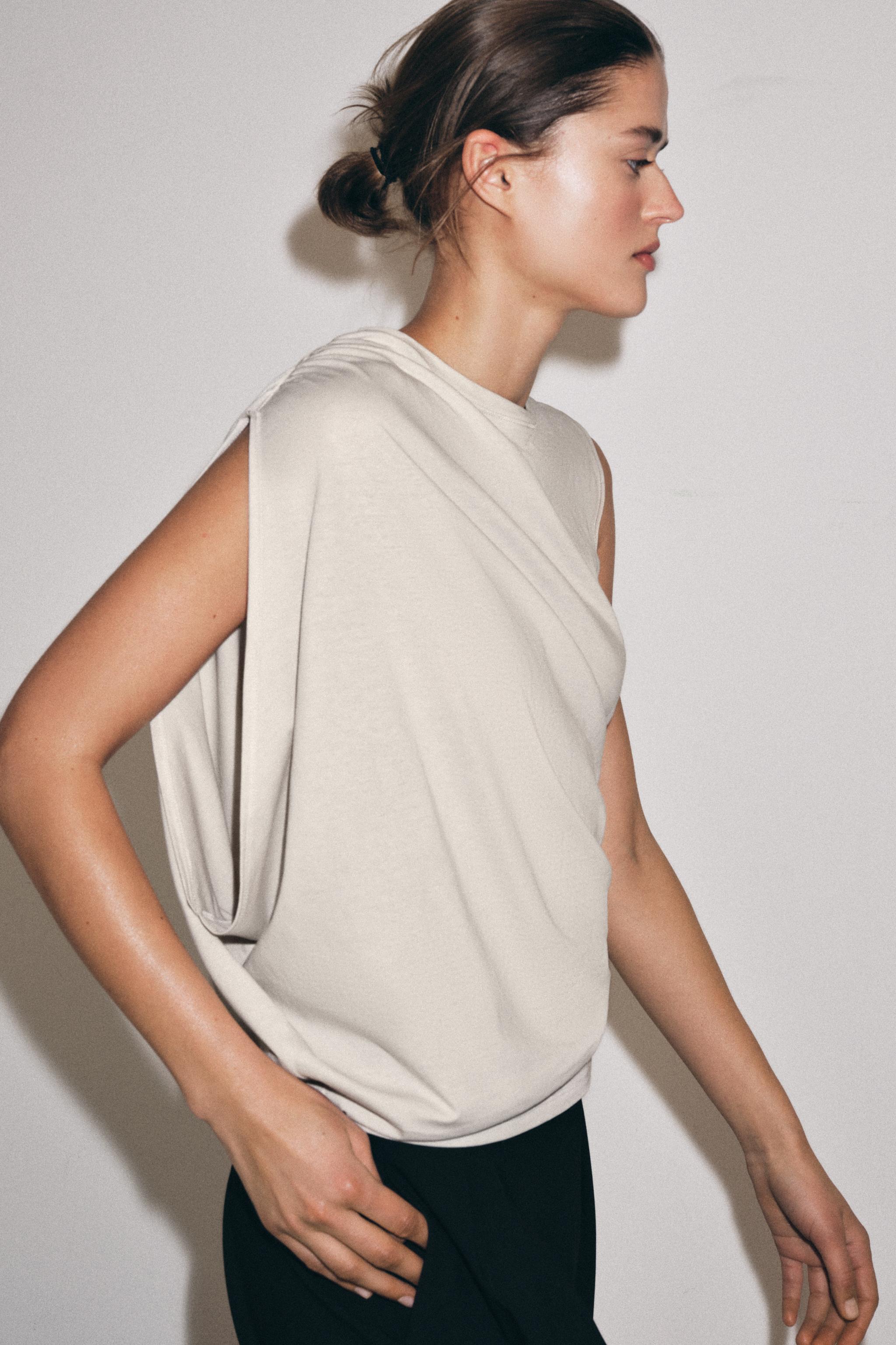 DRAPED ASYMMETRIC TOP
